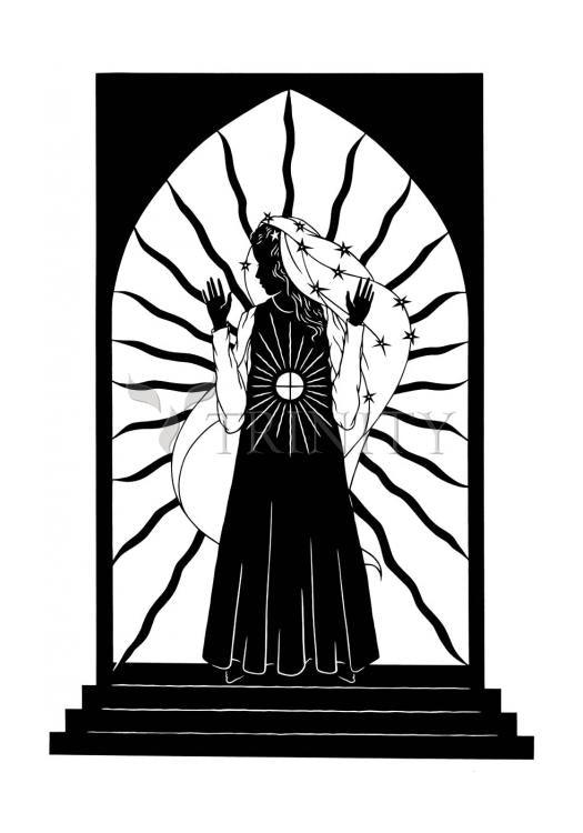 Our Lady of the Blessed Sacrament - Holy Card by Dan Paulos - Trinity Stores