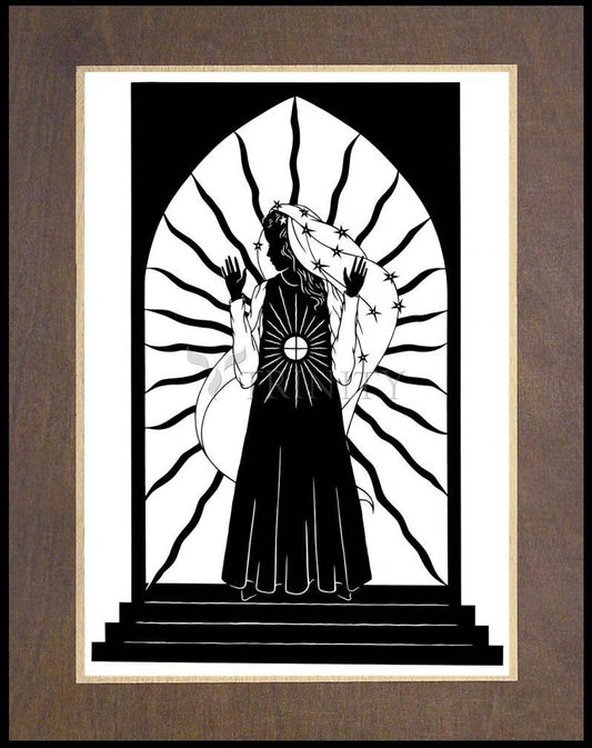 Our Lady of the Blessed Sacrament - Wood Plaque Premium by Dan Paulos - Trinity Stores
