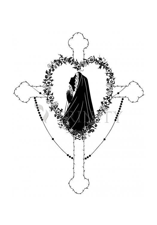 Our Lady of the Rosary - Holy Card by Dan Paulos - Trinity Stores