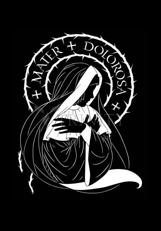 Mater Dolorosa - Mother of Sorrows - Holy Card by Dan Paulos - Trinity Stores