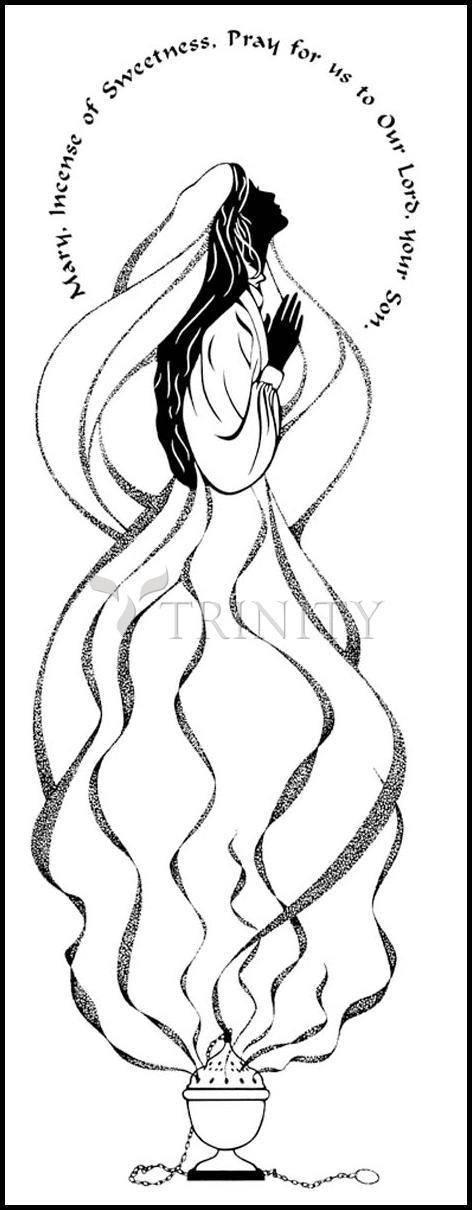 Mary, Incense of Sweetness - Wood Plaque by Dan Paulos - Trinity Stores