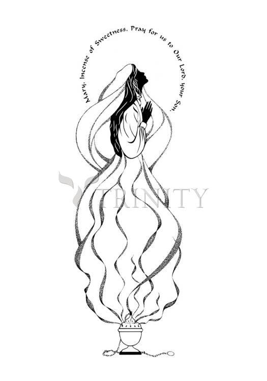 Mary, Incense of Sweetness - Holy Card by Dan Paulos - Trinity Stores