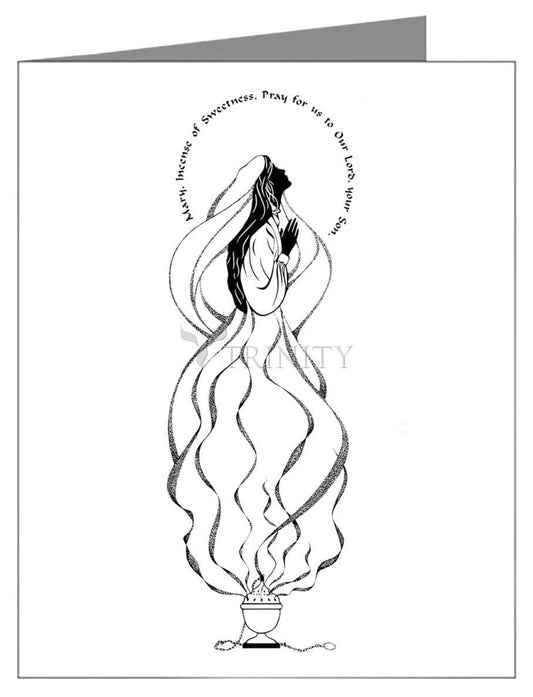 Mary, Incense of Sweetness - Note Card by Dan Paulos - Trinity Stores