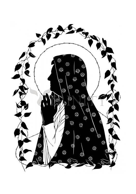 Mary's Last Autumn - Holy Card by Dan Paulos - Trinity Stores