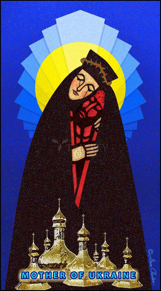 Mother of Ukraine - Wood Plaque by Dan Paulos - Trinity Stores