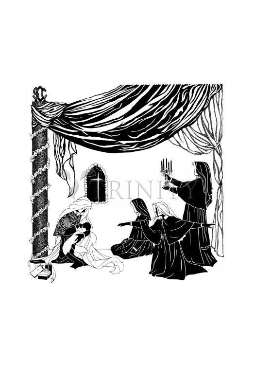 Madonna of the Srs. of Christian Charity - Holy Card by Dan Paulos - Trinity Stores