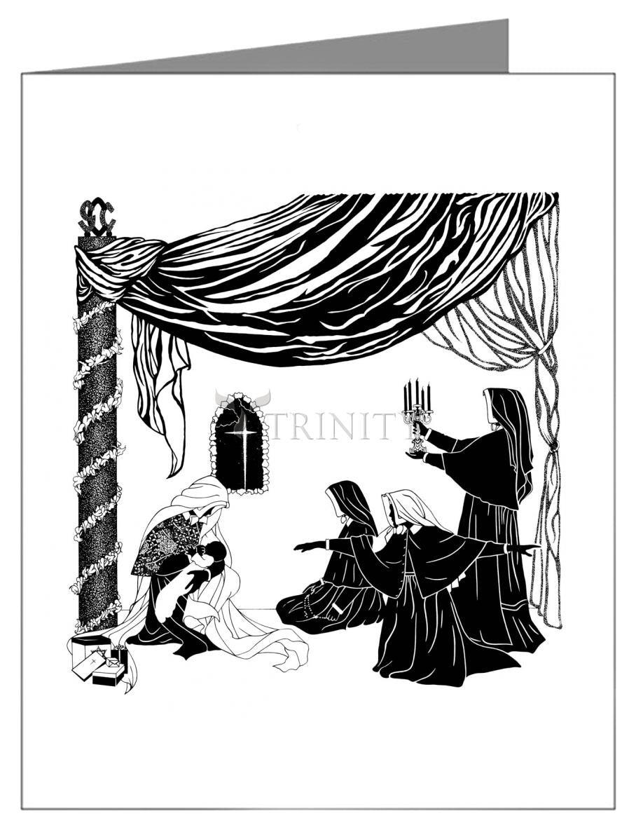 Madonna of the Srs. of Christian Charity - Note Card Custom Text by Dan Paulos - Trinity Stores