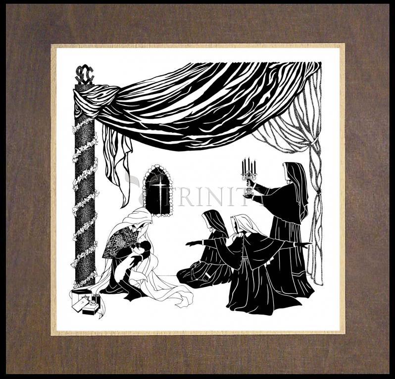 Madonna of the Srs. of Christian Charity - Wood Plaque Premium by Dan Paulos - Trinity Stores