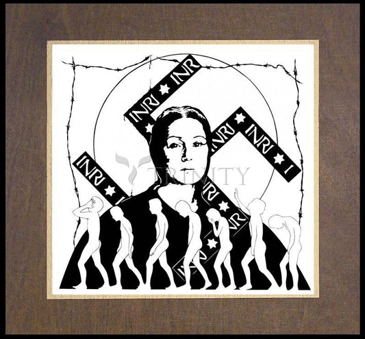 Madonna of the Slaughtered Jews - Wood Plaque Premium by Dan Paulos - Trinity Stores
