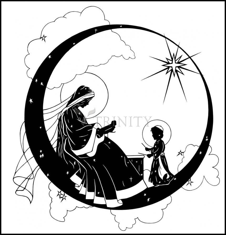 Music Madonna - Wood Plaque by Dan Paulos - Trinity Stores