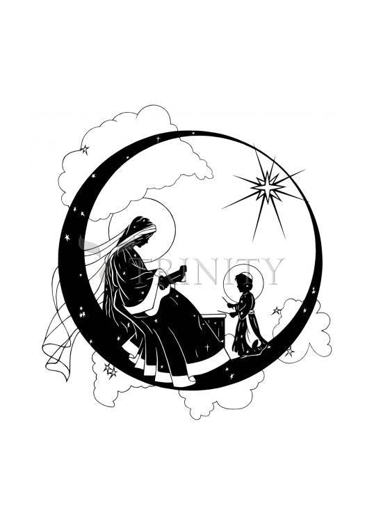 Music Madonna - Holy Card by Dan Paulos - Trinity Stores