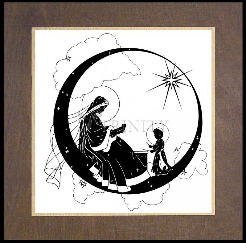 Music Madonna - Wood Plaque Premium by Dan Paulos - Trinity Stores