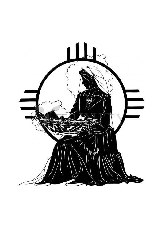 Navajo Madonna - Holy Card by Dan Paulos - Trinity Stores