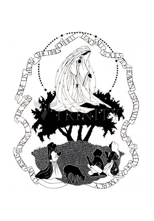 Our Lady of Fatima - Holy Card by Dan Paulos - Trinity Stores