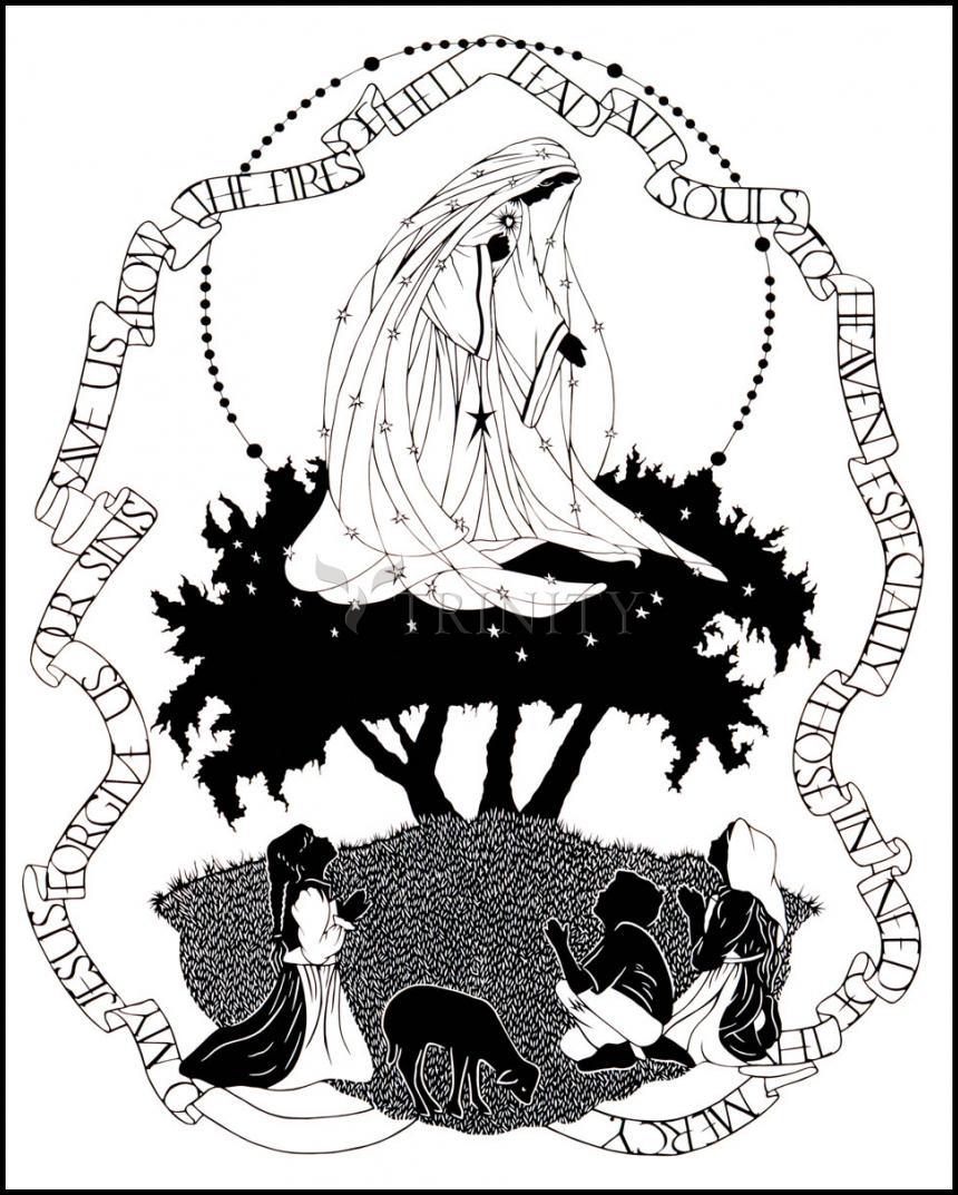 Our Lady of Fatima - Wood Plaque by Dan Paulos - Trinity Stores