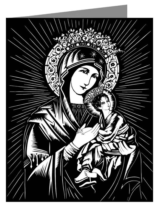 Our Lady of Perpetual Help - Note Card by Dan Paulos - Trinity Stores
