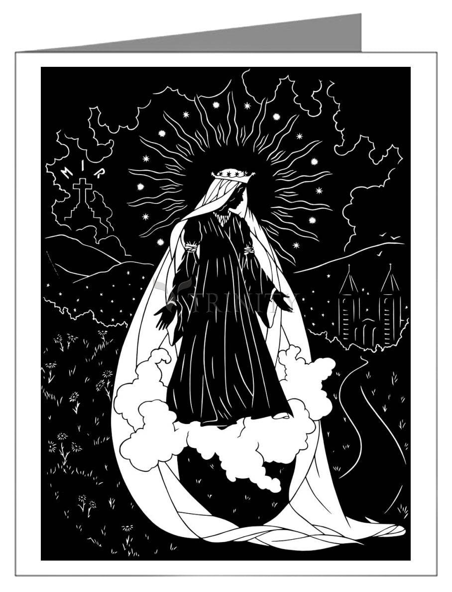 Our Lady of Medjugorje - Note Card by Dan Paulos - Trinity Stores