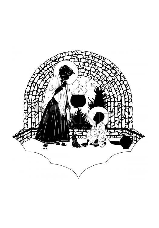 Our Lady, Servant - Holy Card by Dan Paulos - Trinity Stores