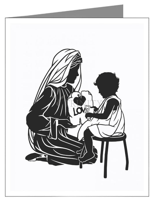 Our Lady Teacher - Note Card Custom Text by Dan Paulos - Trinity Stores