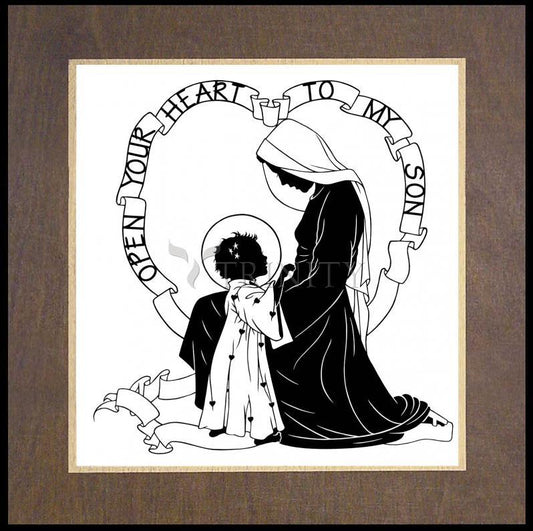 Open Your Heart To My Son - ver.1 - Wood Plaque Premium by Dan Paulos - Trinity Stores