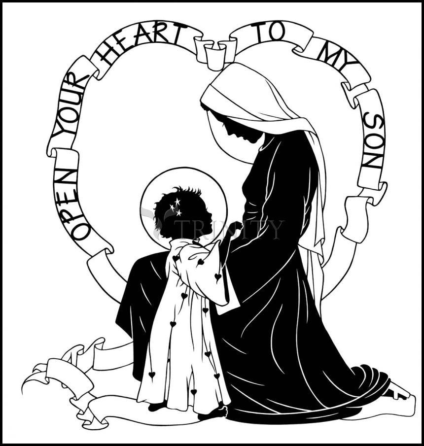 Open Your Heart To My Son - ver.1 - Wood Plaque by Dan Paulos - Trinity Stores