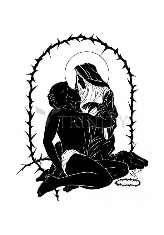 Pieta - Holy Card by Dan Paulos - Trinity Stores