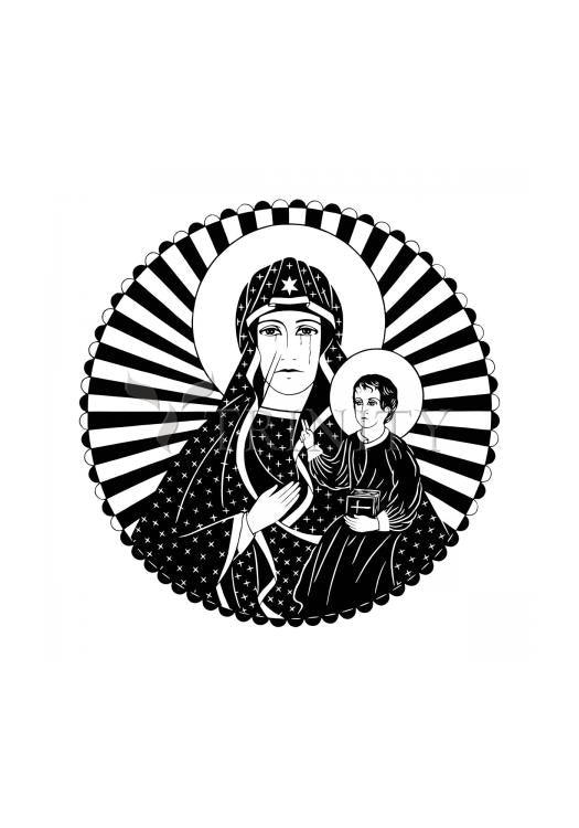 Mother of Poland - Holy Card by Dan Paulos - Trinity Stores