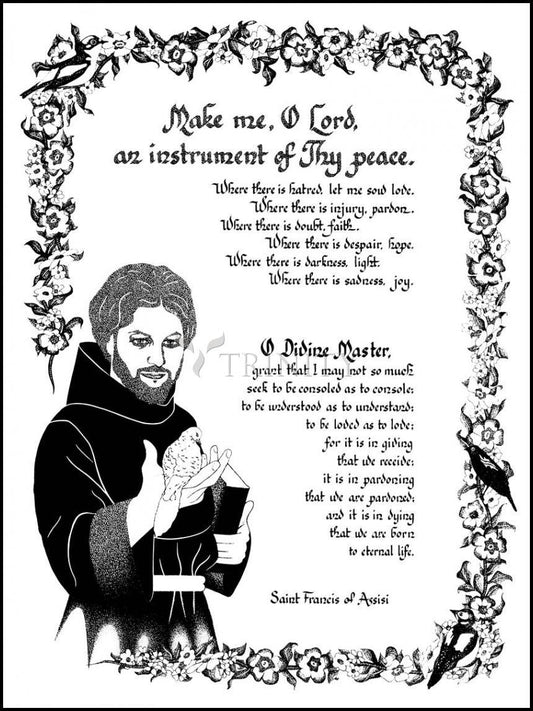 Prayer of St. Francis - Wood Plaque by Dan Paulos - Trinity Stores