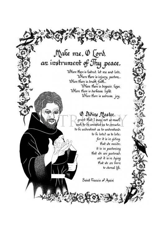 Prayer of St. Francis - Holy Card by Dan Paulos - Trinity Stores
