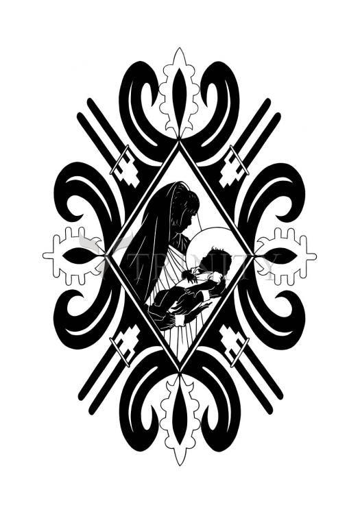 Pueblo Madonna - Holy Card by Dan Paulos - Trinity Stores
