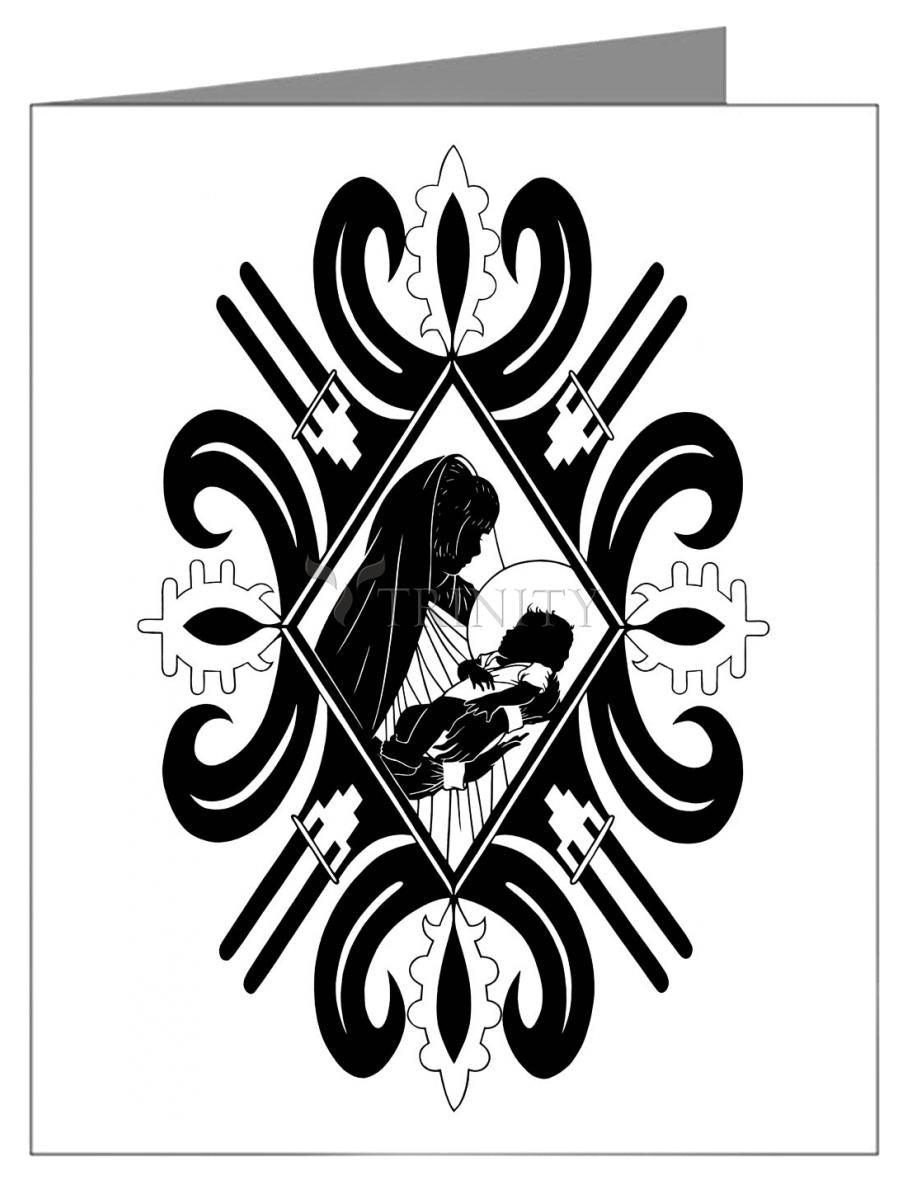 Pueblo Madonna - Note Card Custom Text by Dan Paulos - Trinity Stores