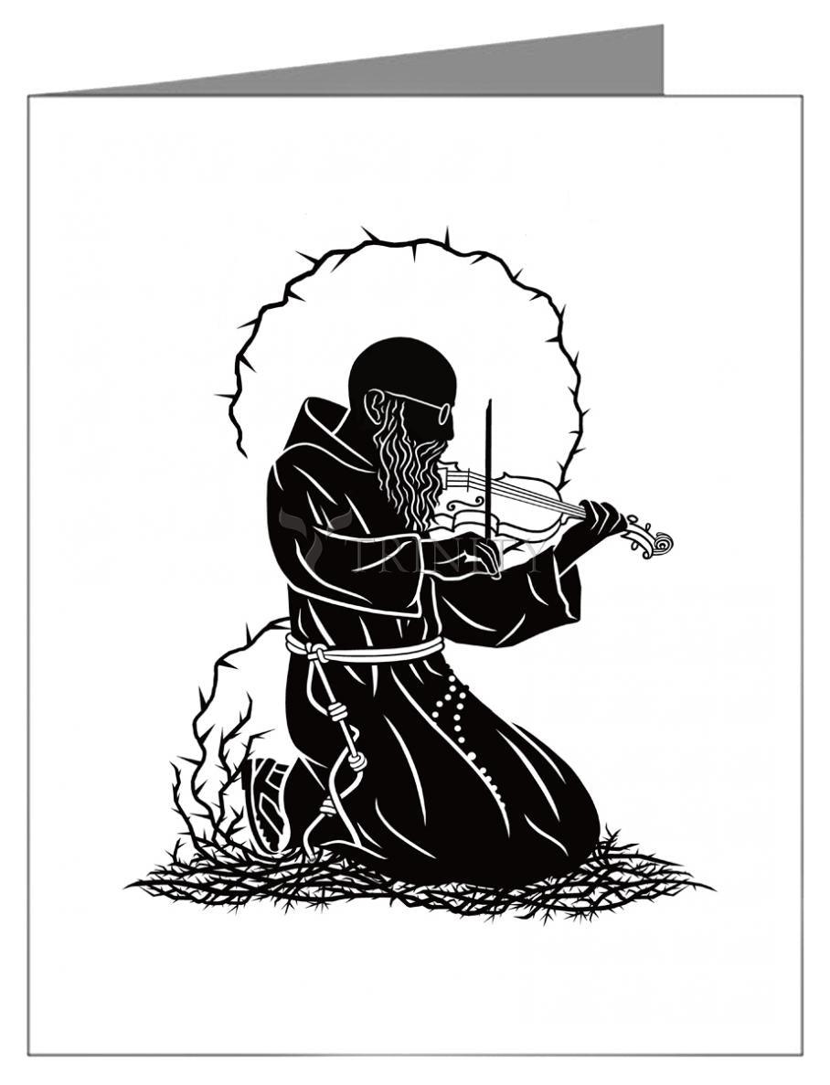 Bl. Solanus Casey Violin - Note Card by Dan Paulos - Trinity Stores