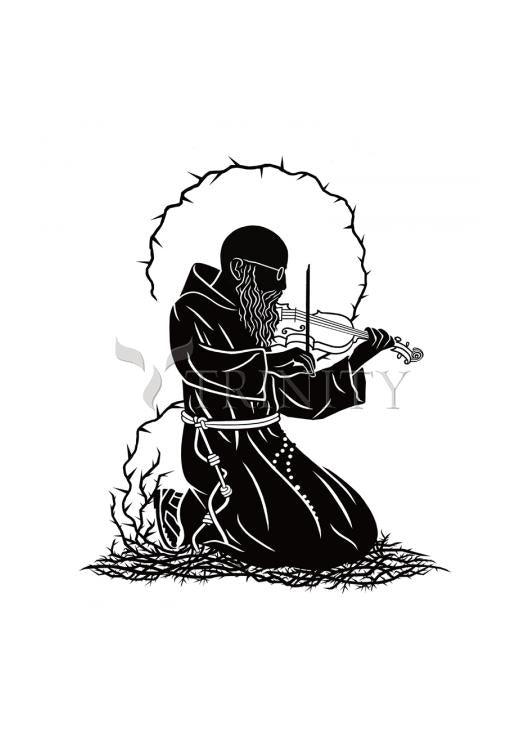 Bl. Solanus Casey Violin - Holy Card by Dan Paulos - Trinity Stores