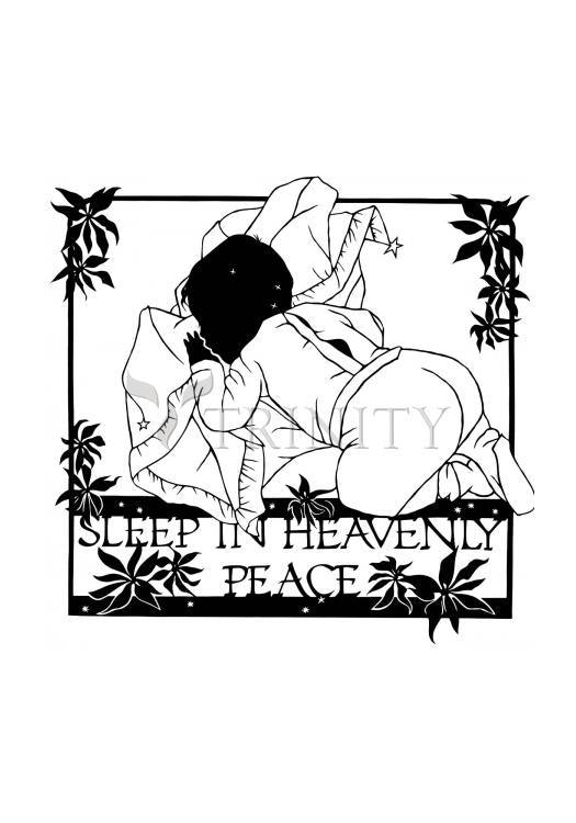 Sleep In Heavenly Peace - Holy Card by Dan Paulos - Trinity Stores