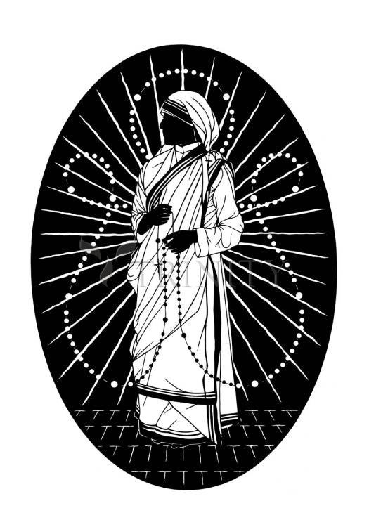 St. Teresa of Calcutta - Love to Pray - Holy Card by Dan Paulos - Trinity Stores