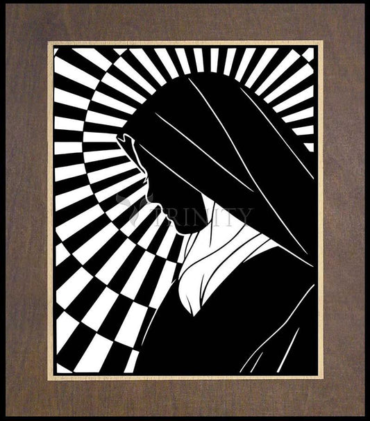 St. Thérèse of Lisieux - Wood Plaque Premium by Dan Paulos - Trinity Stores