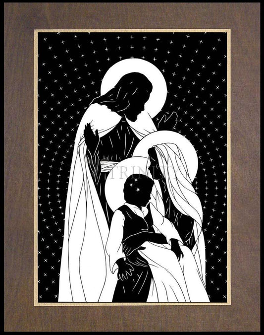 Holy Family - Wood Plaque Premium by Dan Paulos - Trinity Stores