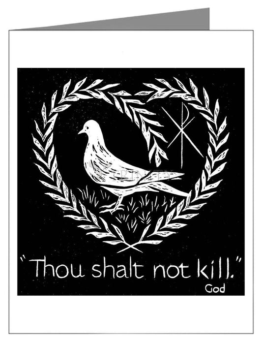 Thou Shalt Not Kill - Note Card Custom Text by Dan Paulos - Trinity Stores