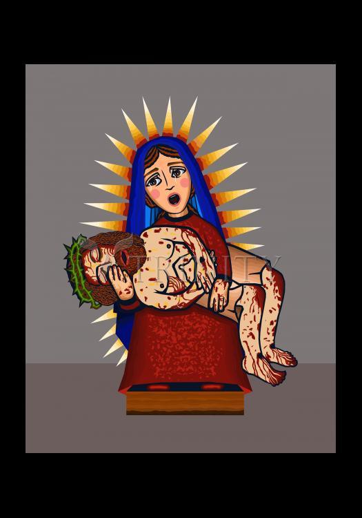 Pieta - Holy Card by Dan Paulos - Trinity Stores
