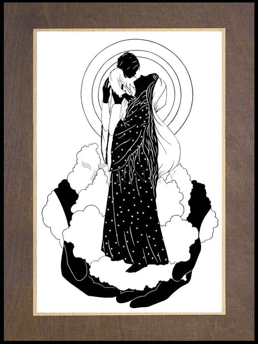 He's Put The Whole World In Her Hands - Wood Plaque Premium by Dan Paulos - Trinity Stores