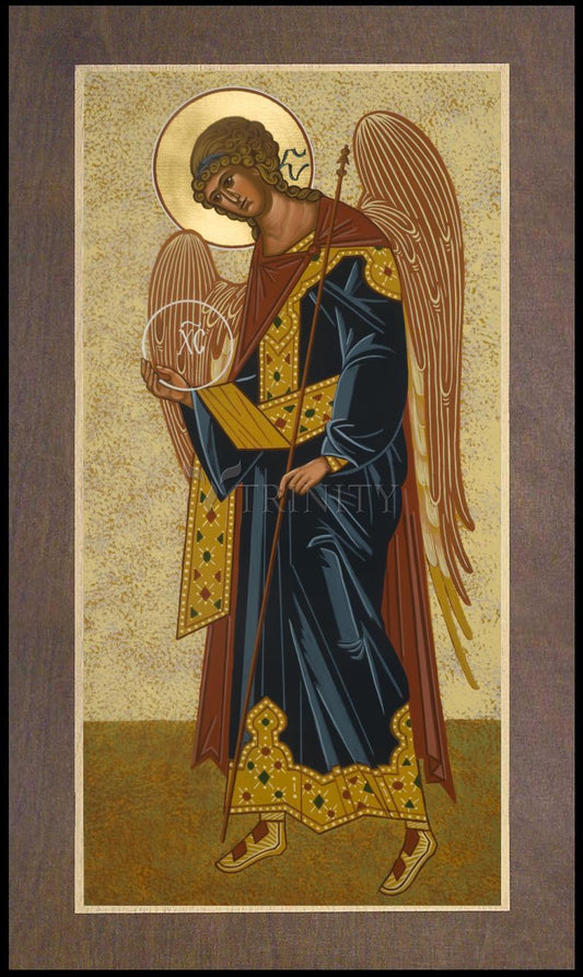 St. Gabriel Archangel - Wood Plaque Premium by Julie Lonneman - Trinity Stores
