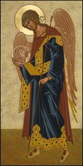 Wood Plaque - St. Gabriel Archangel by J. Cole