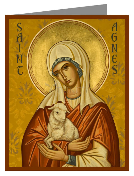 St. Agnes - Note Card Custom Text by Julie Lonneman - Trinity Stores