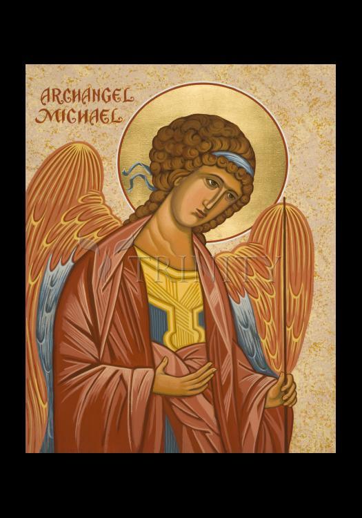 St. Michael Archangel - Holy Card by Julie Lonneman - Trinity Stores