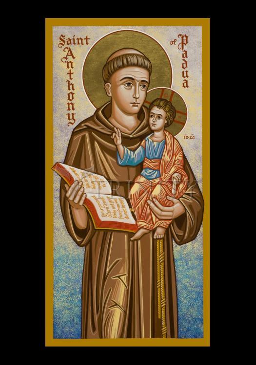 St. Anthony of Padua - Holy Card by Julie Lonneman - Trinity Stores
