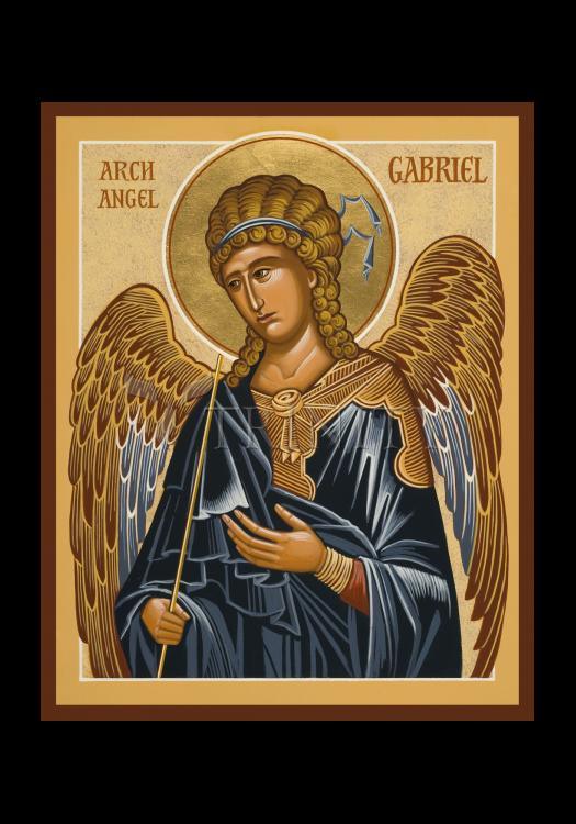 St. Gabriel Archangel - Holy Card by Julie Lonneman - Trinity Stores