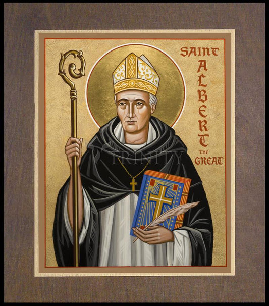 St. Albert the Great - Wood Plaque Premium by Julie Lonneman - Trinity Stores