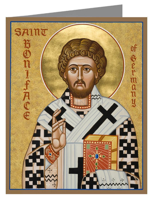 St. Boniface of Germany - Note Card by Julie Lonneman - Trinity Stores