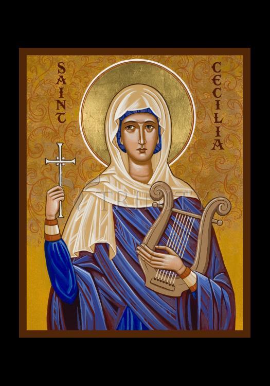 St. Cecilia - Holy Card by Julie Lonneman - Trinity Stores