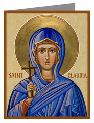 Custom Text Note Card - St. Claudia by J. Cole